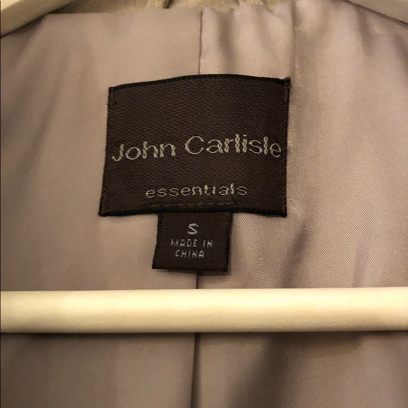 Camel suede trench coat John Carlisle small - Picture 3 of 5